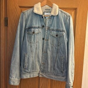 Old Navy Light Blue Sherpa-Lined Jacket